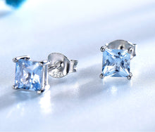 Load image into Gallery viewer, Jewelry Created Square Sky Blue Topaz